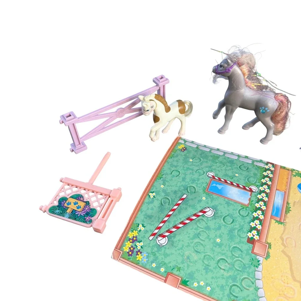 Vintage 90's Littlest Pet Shop Zoo Arabian Prances Ponies Horses - Picture 2 of 6